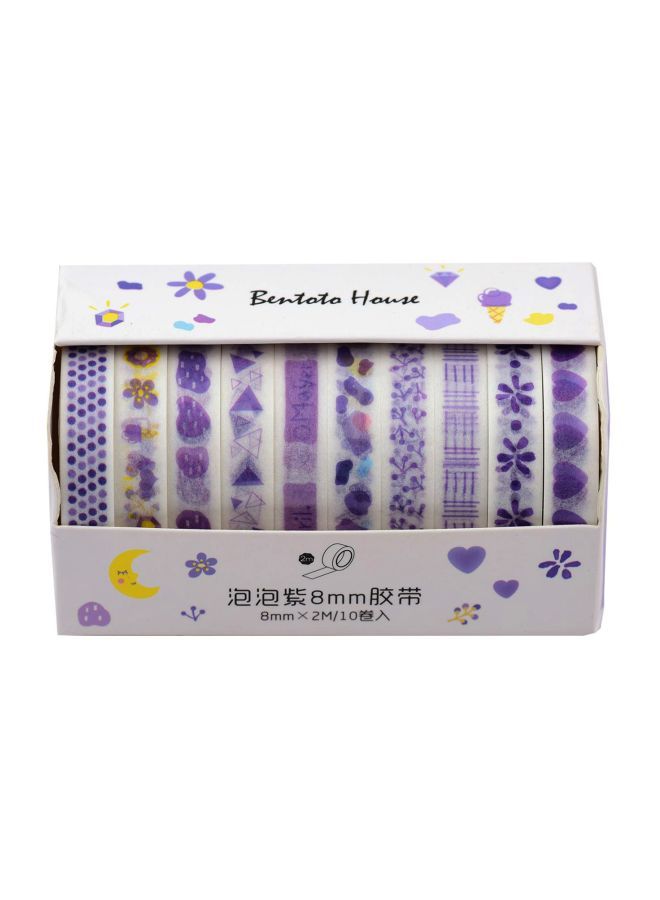 نيبمينينت مجموعة أشرطة لاصقة جافة لتغليف الورق مكونة من 10 قطع أرجواني - Image 1