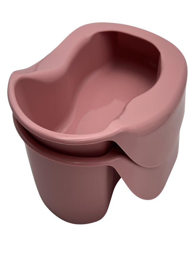 Comfort Axis 2 Pack Nursing Heavy Duty Rose Contour Bed Pan for Adults Elderly Bedridden Patients, Hospital and Home Use - Image 5