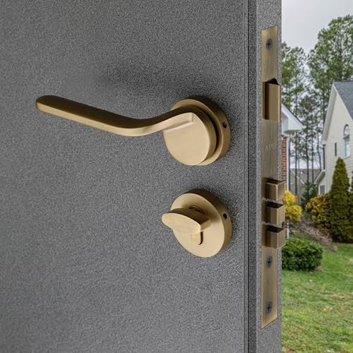 LAPO Luxurious Mortise Lock for Main Door, Bedroom Door Lock, Door Lock for Home with Handlesets & 3 Brass Keys for Home, Office, Hotel (Antique Finish, 3 Years Warranty-Ro-198) - Image 2