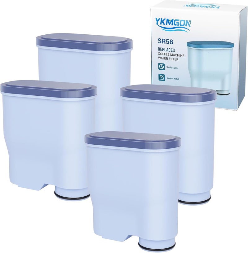 مرشح مياه آلي متوافق مع Philips Aquaclean CA6903، CMF009، خرطوشة فلتر آلة القهوة البديلة مع الكربون المنشط، 4 PACK (4) - Image 1