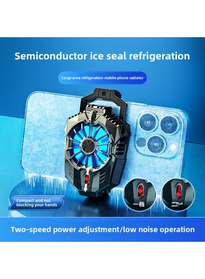 X20 Mobile Phone Radiator Two-gear Adjustable Semiconductor Refrigeration Cooling Heat Dissipation Gift Advantage Low Price Impulse-Color:X20 Silver Plating - Image 1