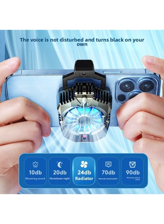 X20 Mobile Phone Radiator Two-gear Adjustable Semiconductor Refrigeration Cooling Heat Dissipation Gift Advantage Low Price Impulse-Color:X20 Silver Plating - Image 2