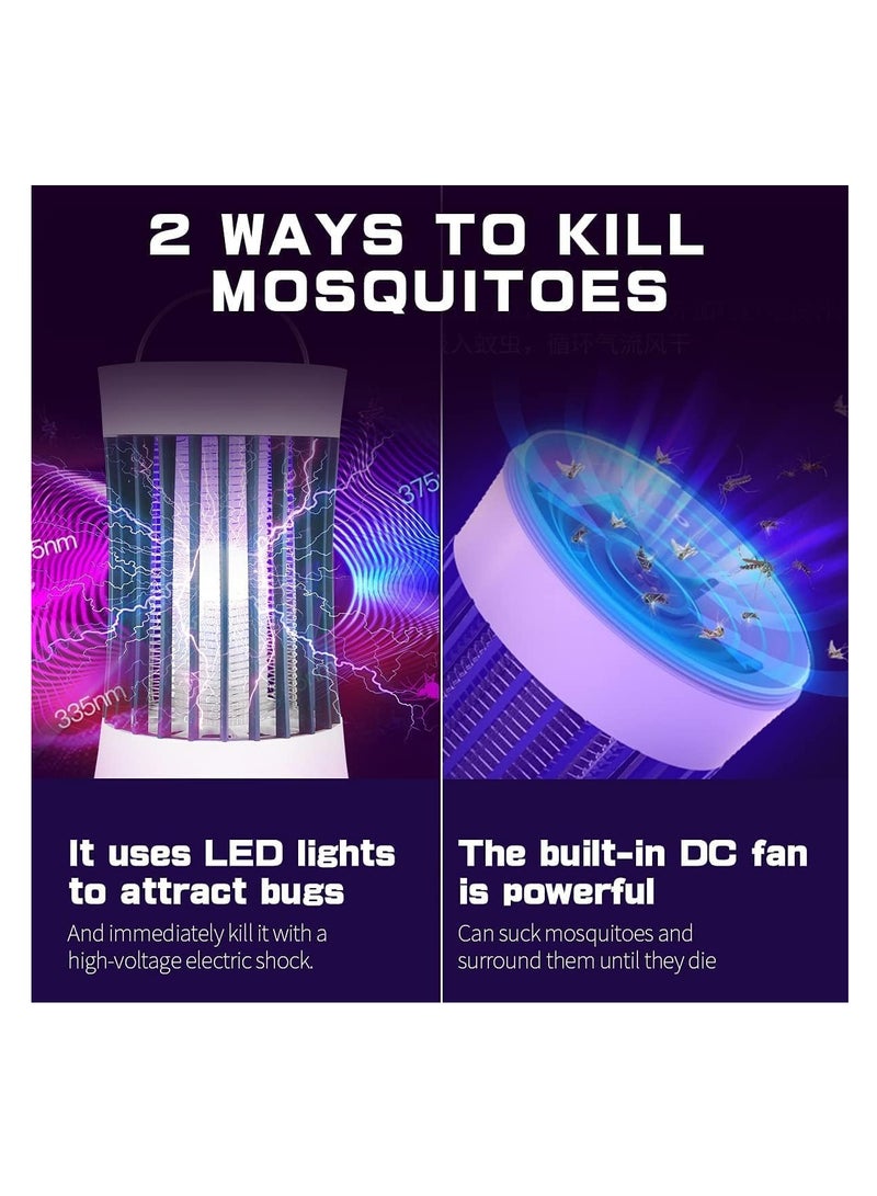 دوبكارت مصباح مصيدة البعوض القاتل الداخلي والخارجي القابل لإعادة الشحن عبر USB مع بطارية 2000 مللي أمبير في الساعة - Image 2