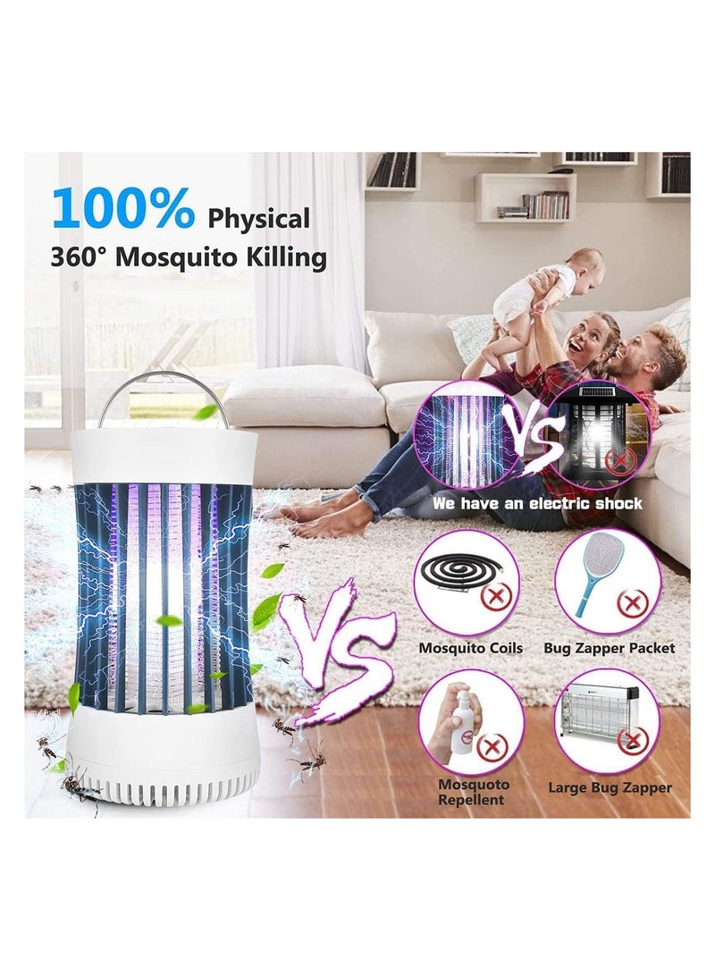 دوبكارت مصباح مصيدة البعوض القاتل الداخلي والخارجي القابل لإعادة الشحن عبر USB مع بطارية 2000 مللي أمبير في الساعة - Image 4