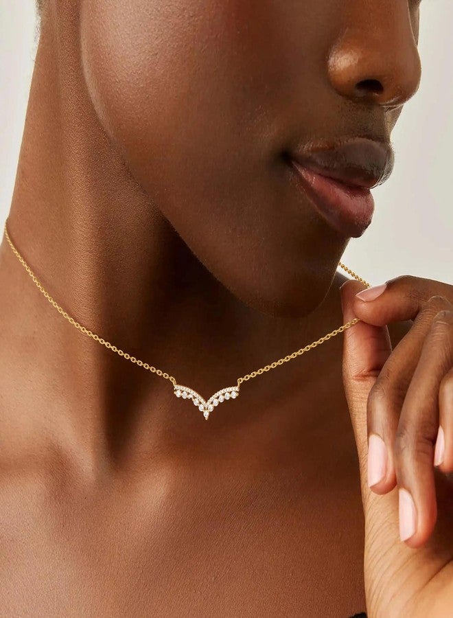 ميفيكو قلادة شوكر ذهبية من ميفيكو للنساء، مطلية بالذهب عيار 18 قيراطًا، مرصعة بالزركون الأبيض، مصنوعة يدويًا، مجوهرات نسائية، هدايا للذكرى السنوية، عيد الميلاد، عيد الميلاد، عيد الميلاد - Image 2