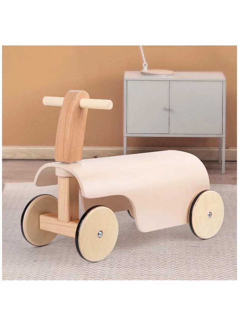 Pikkaboo Woody Buddy Ride-on Balance Car Light Pink - Image 3