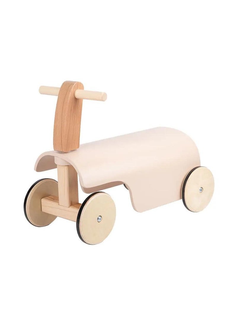 Pikkaboo Woody Buddy Ride-on Balance Car Light Pink - Image 1