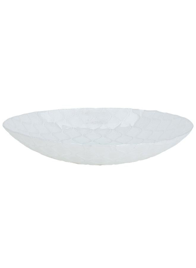 Alsaif Glass Serving Plate 30X30X6 Cm White - Image 2