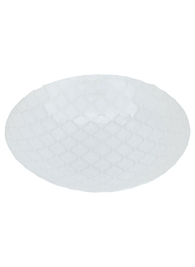 Alsaif Glass Serving Plate 30X30X6 Cm White - Image 1
