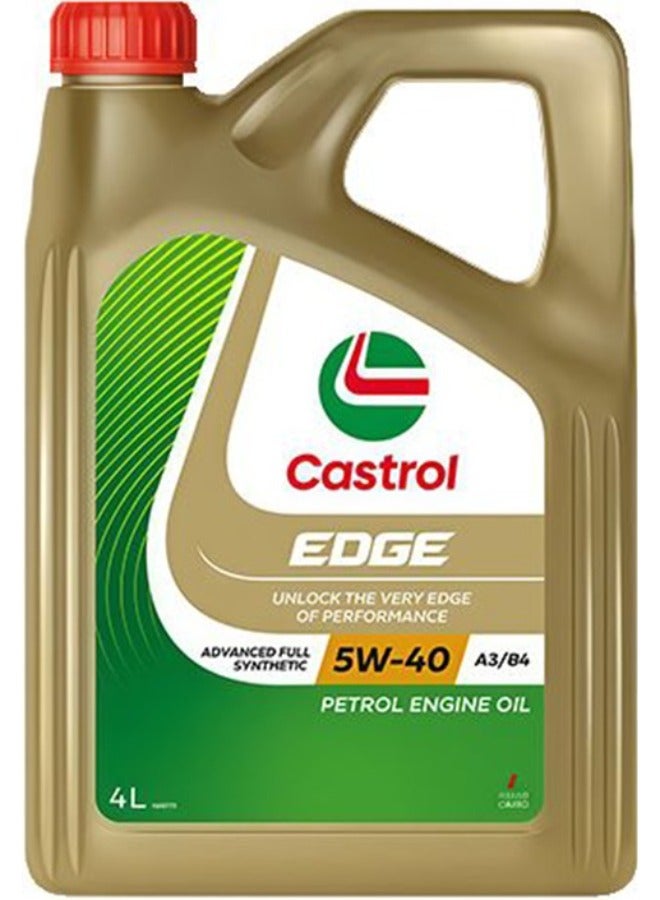 كاسترول زيت الموتور كاسترول إيدج 10000 كيلومتر لزوجة 5W-40 وسعة 4 لتر