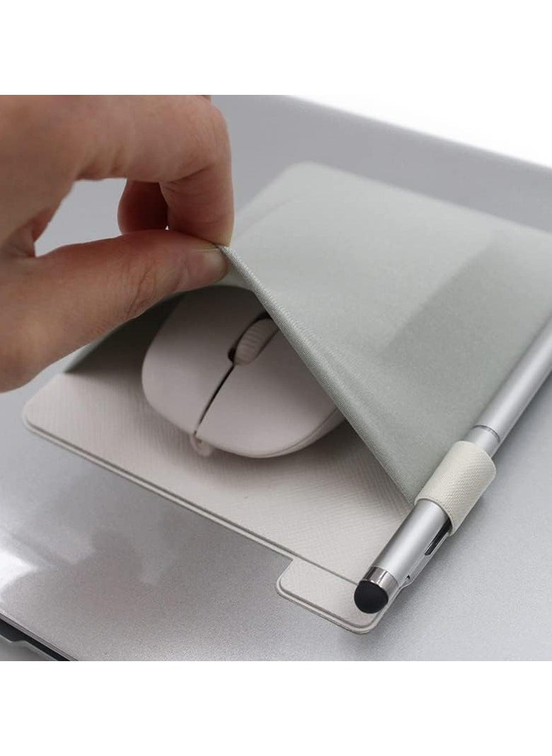 Oasisgalore - Portable SSD Hard Drive Sleeve with Reusable Adhesive Black & Sharp Gray - Image 1