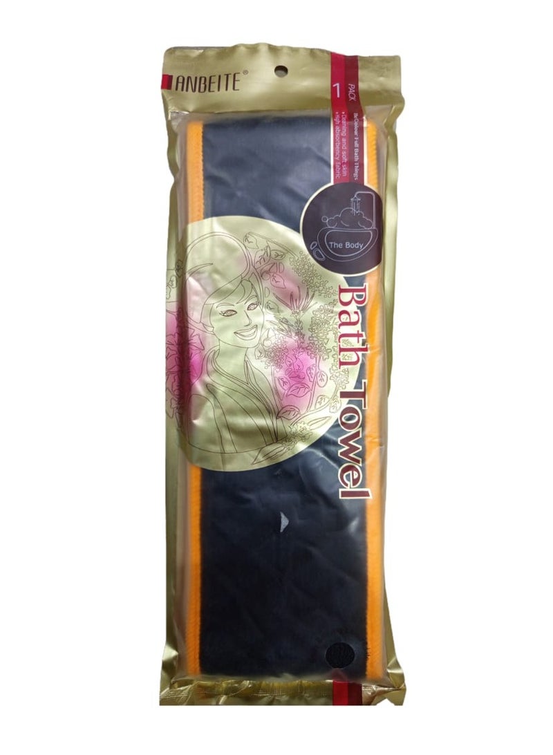 Long Body Loofah - black 