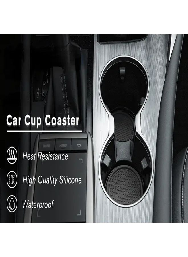 Pink Car Cup Holder Coaster Set Of 2 Pcs Universal Anti Slip Insert - Image 5
