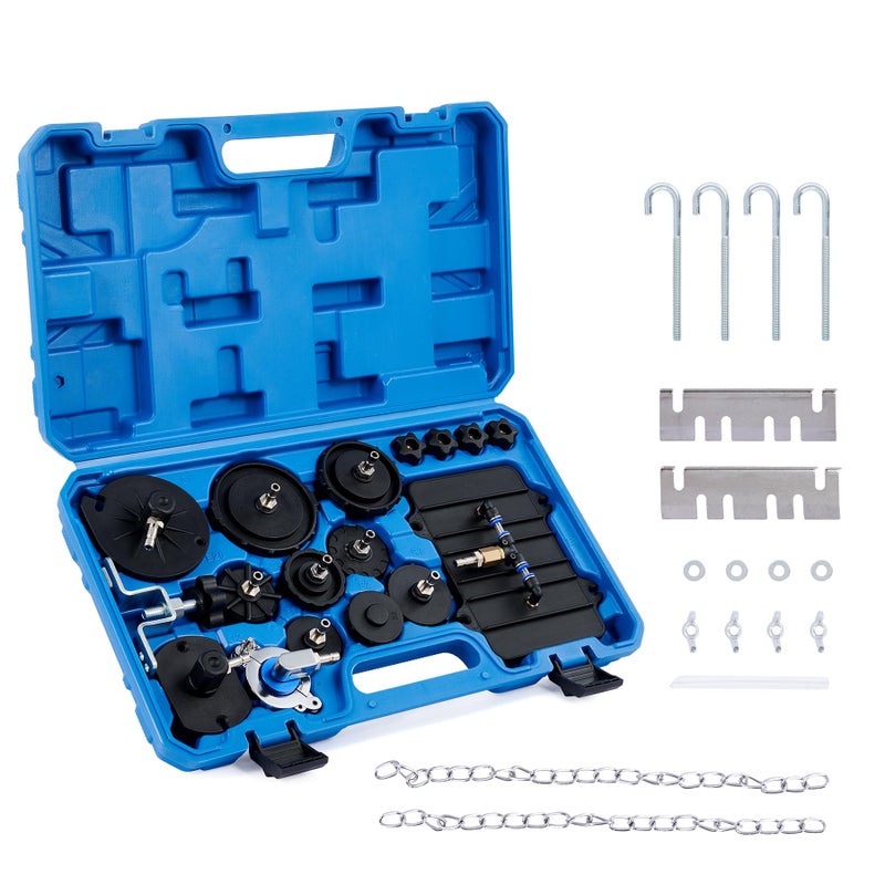 Orion Motor Tech Brake Master Cylinder Bleeder Kit, Brake Bleeder Kit with 12 Master Cylinder Adapters, Brake Bleeding Tool Compatible with Lexus BMW Toyota Audi More, Brake Fluid Bleeding Kit - Image 1