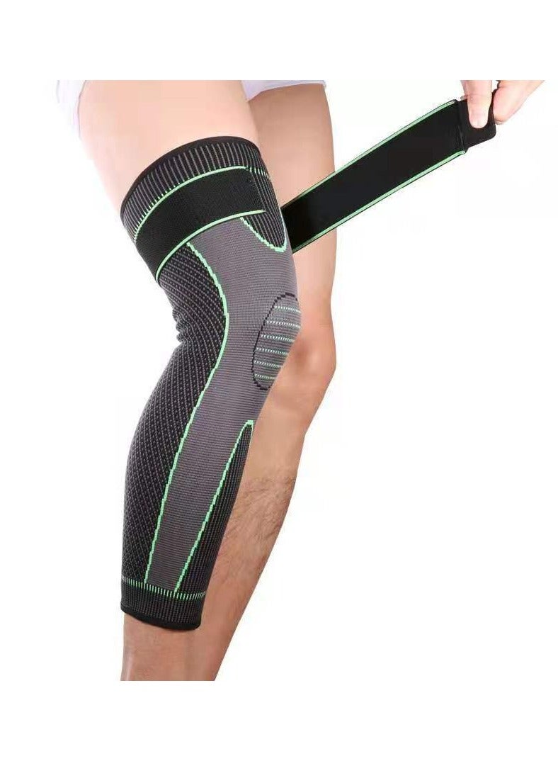 Generic 1 Pair Adjustable Leg Guards Wraps, Knee Braces Sleeves Leg Compression Sleeves for Working Out and Injury Prevention, Protection Shin Guards for Basketball Football Running Trainning - Image 1