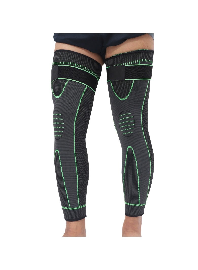Generic 1 Pair Adjustable Leg Guards Wraps, Knee Braces Sleeves Leg Compression Sleeves for Working Out and Injury Prevention, Protection Shin Guards for Basketball Football Running Trainning - Image 4