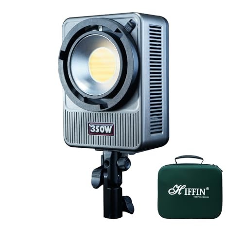 HIFFIN HF-350PRO Wonder Series 350W LED Video Light | 25,800lm Ultra Bright | CRI 95+ | CCT 2700K-6500K | Bowens Mount | App Control | Professional Light for Photography, Videos & Studio Use - Image 1