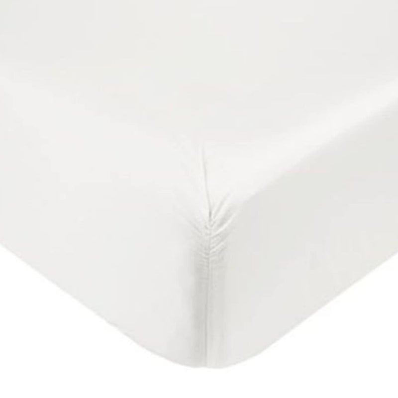 DTEX HOMES Fitted Sheets 400 Thread Count 40cm16Inch Extra Deep 100 Egyptian Cotton Hotel Quality Soft Sateen Fitted Bed Sheets KingWhite