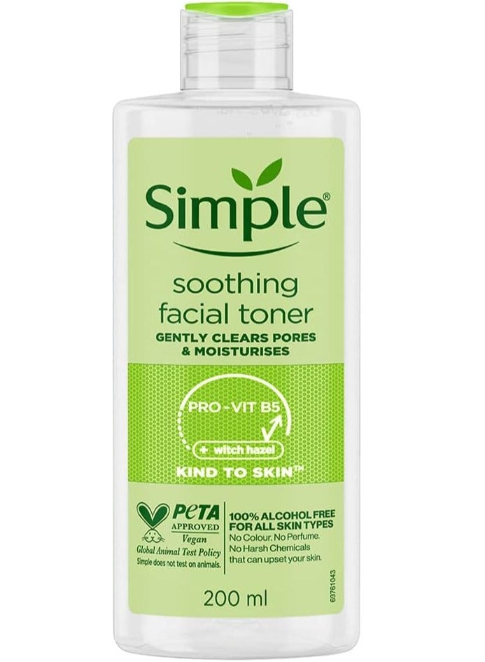 simple Soothing Facial Toner Kind to Skin 200ml for Women - Image 1
