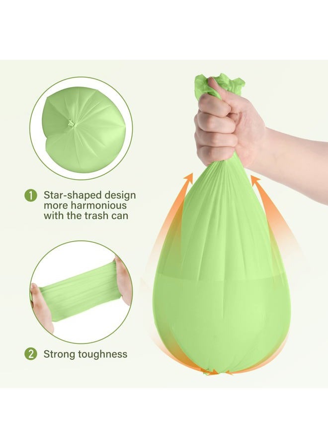 Eargardin 5 Gallon Trash Bags Compostable Compost Small Garbage Bag Extra Thick 0.78 Mil for Kitchen Bathroom BPI Certified 45 Counts, Green - Image 3