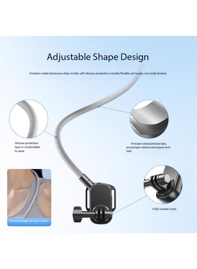 SKT Shiketro Magnetic Phone Neckband, Phone Charm, POV/Vlog Selfie Hands-free Necklace-style Magnetic Phone Holder - Image 4