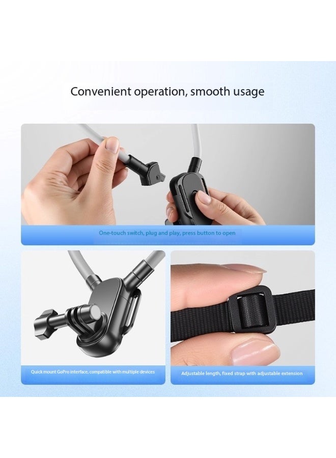 SKT Shiketro Magnetic Phone Neckband, Phone Charm, POV/Vlog Selfie Hands-free Necklace-style Magnetic Phone Holder - Image 5