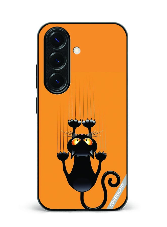 COVERSCART Protective Case Cover For Samsung Galaxy S24 Plus Black Cat Design Multicolour