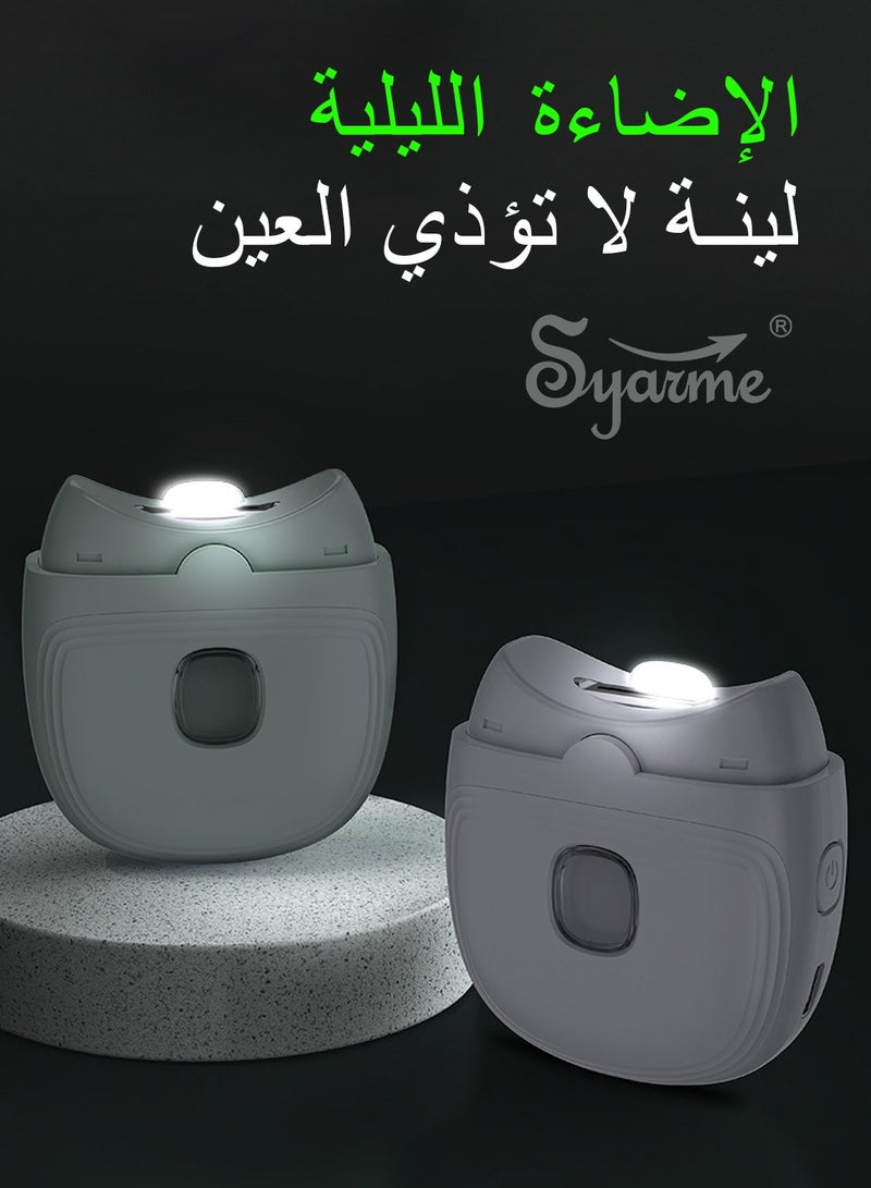 سيارم ملقط أظافر أوتوماتيكي، ملقط أظافر أمان كهربائي ، مقص أظافر قابل لإعادة الشحن، مع تخزين شظايا الأظافر والإضاءة، ملقط أظافر كهربائي للرضع والأطفال والكبار - أبيض - Image 4