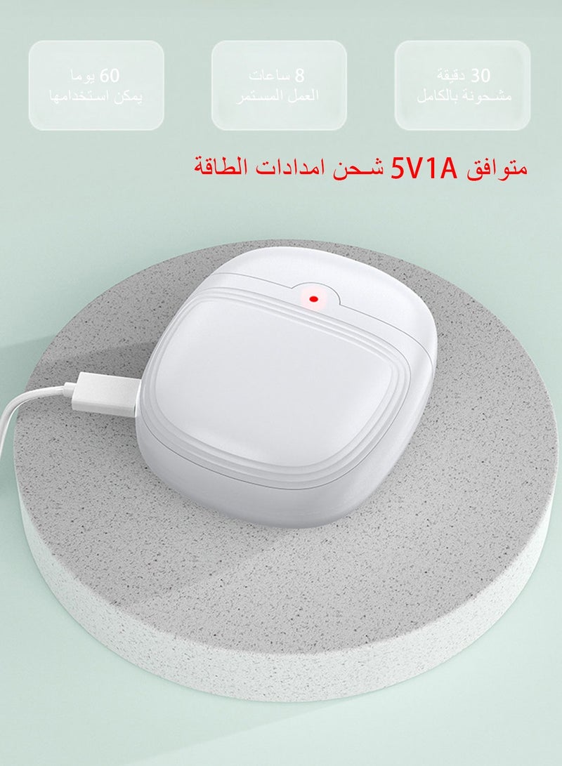 سيارم ملقط أظافر أوتوماتيكي، ملقط أظافر أمان كهربائي ، مقص أظافر قابل لإعادة الشحن، مع تخزين شظايا الأظافر والإضاءة، ملقط أظافر كهربائي للرضع والأطفال والكبار - أبيض - Image 5