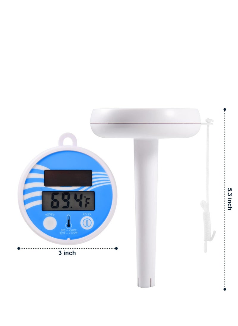 Generic - Solar Powered Digital LCD Pool Thermometer - Large Floating Easy Read Water Temperature Gauge for Indoor/Outdoor Swimming Pools, Spas, Ponds, and Bathtubs - Wireless and Eco-Friendly - Image 1