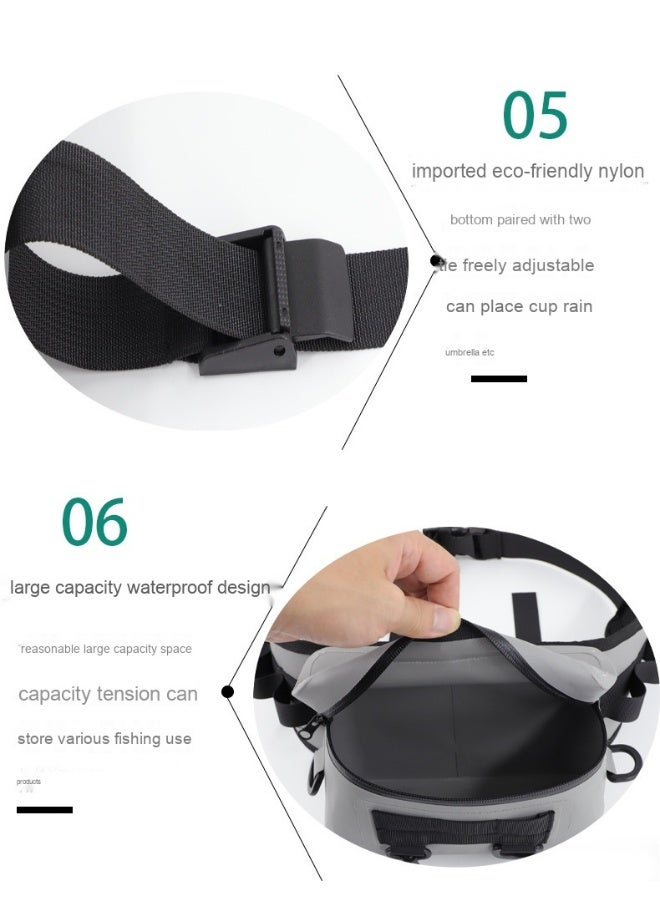 Anna Outdoor Large Capacity Waterproof Foldable Fishing Waist Bag - Image 4