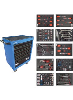 Movable Tool Cabinet on Wheels Tool Trolley 6 Drawers Locked Pro Plus 248 Pieces Blue Full - pzsku/Z4F49A2F704762F29F295Z/45/_/1740601605/9020264f-6cc5-4bb3-b43b-35bea9d65215