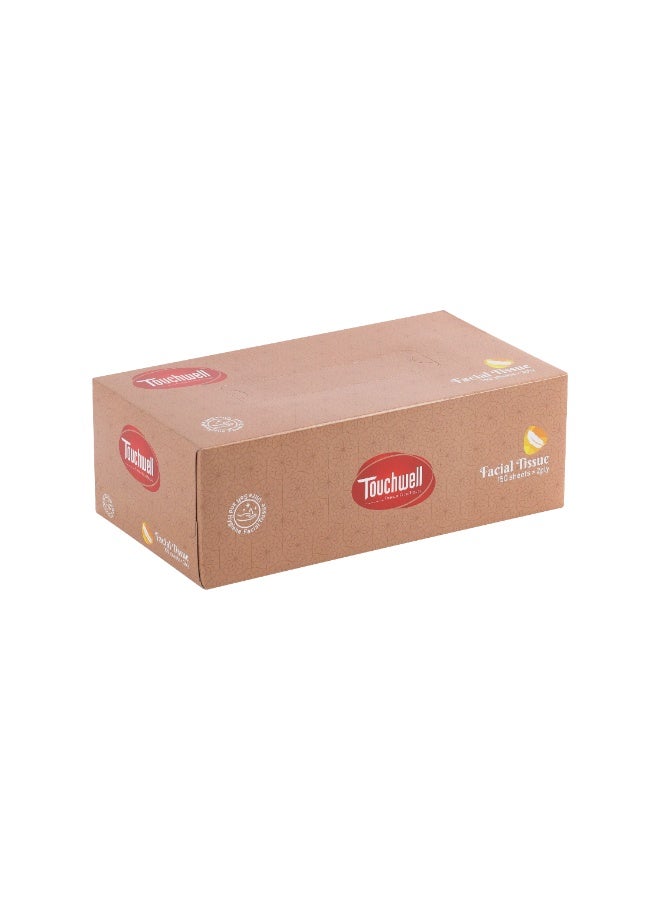 Touchwell Tissue Box 150 Sheet each box 2-Ply 5 pcs combo pack facial tissue - Image 4