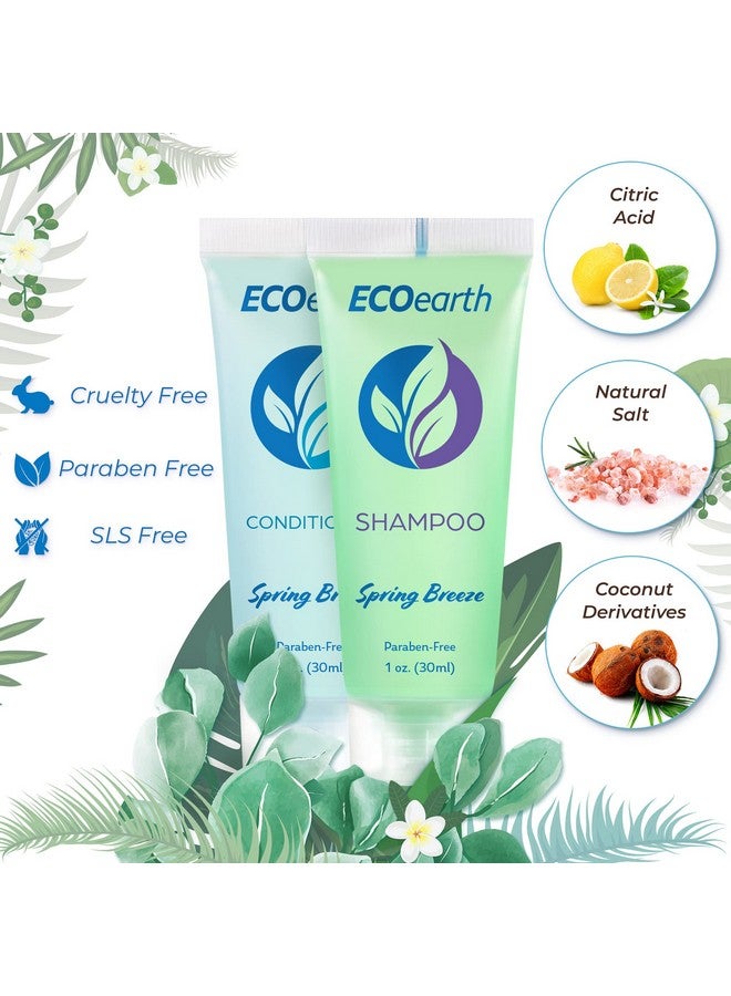 EcoEarth Travel Shampoo and Conditioner Set (1 fl oz, 100 Pieces, Spring Breeze), Delight Your Guests with a Revitalizing and Refreshing Hotel Toiletries and Guest Hospitality in Bulk - Image 2