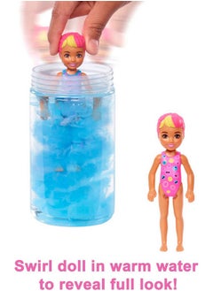 Barbie Color Reveal Small Doll & Accessories Neon Tiedye Series 6 Surprises 1 Chelsea Doll (Styles May Vary)  - Image 4