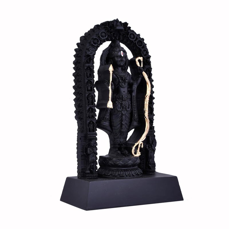 Craftam Polyresin Ram Lalla Idol MurtiStatue Shree Ram Lala Ayodhya Statues for Gift Home Temple Mandir Pooja 7 Inch - Image 5