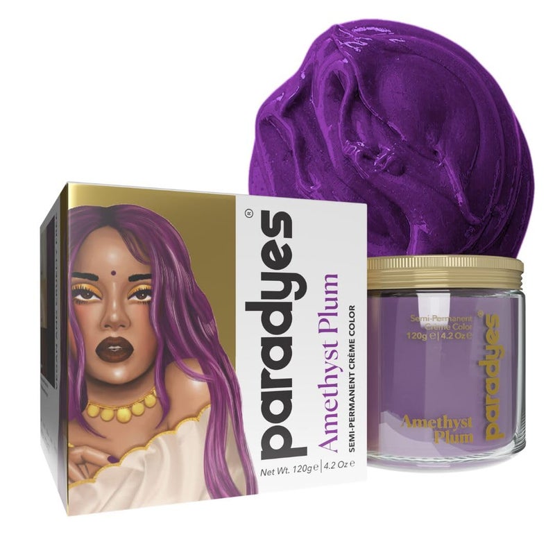 paradyes TopUp SemiPermanent Amethyst Plum Diy Conditioner Based Hair Colour 120 GmAllUnscented1 Count - Image 1