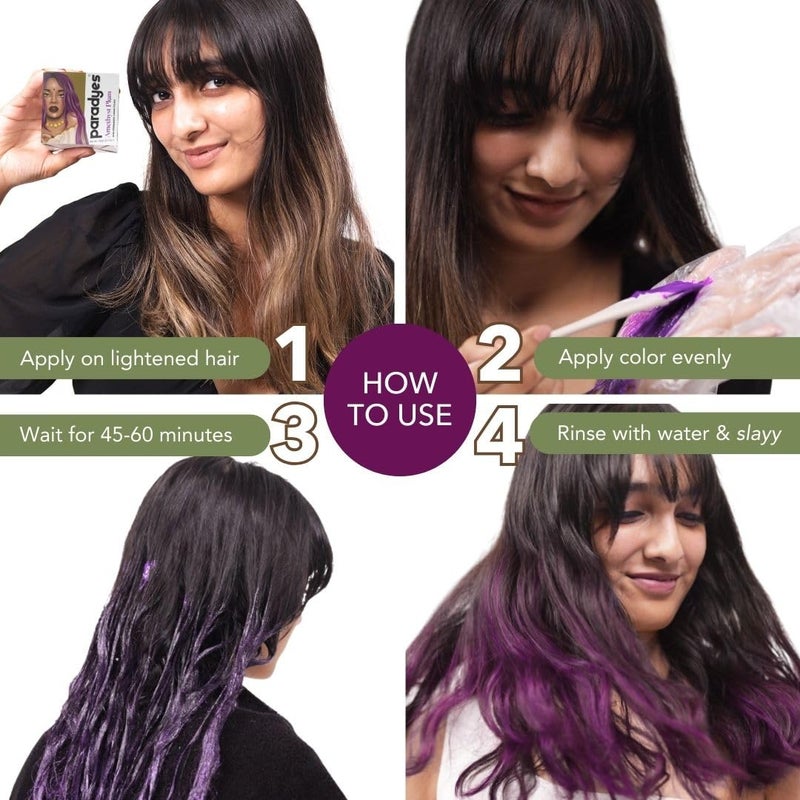 paradyes TopUp SemiPermanent Amethyst Plum Diy Conditioner Based Hair Colour 120 GmAllUnscented1 Count - Image 4