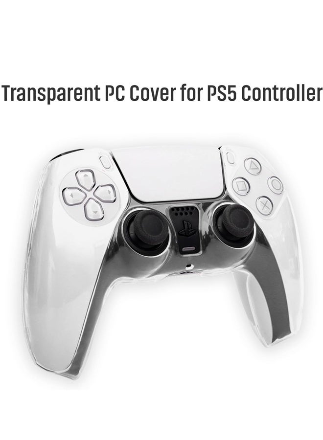 حافظة شفافة لجهاز تحكم PS5 - غطاء مقاوم للصدمات مع قبضة مضادة للانزلاق وتهوية حرارية (شفاف) - Image 2