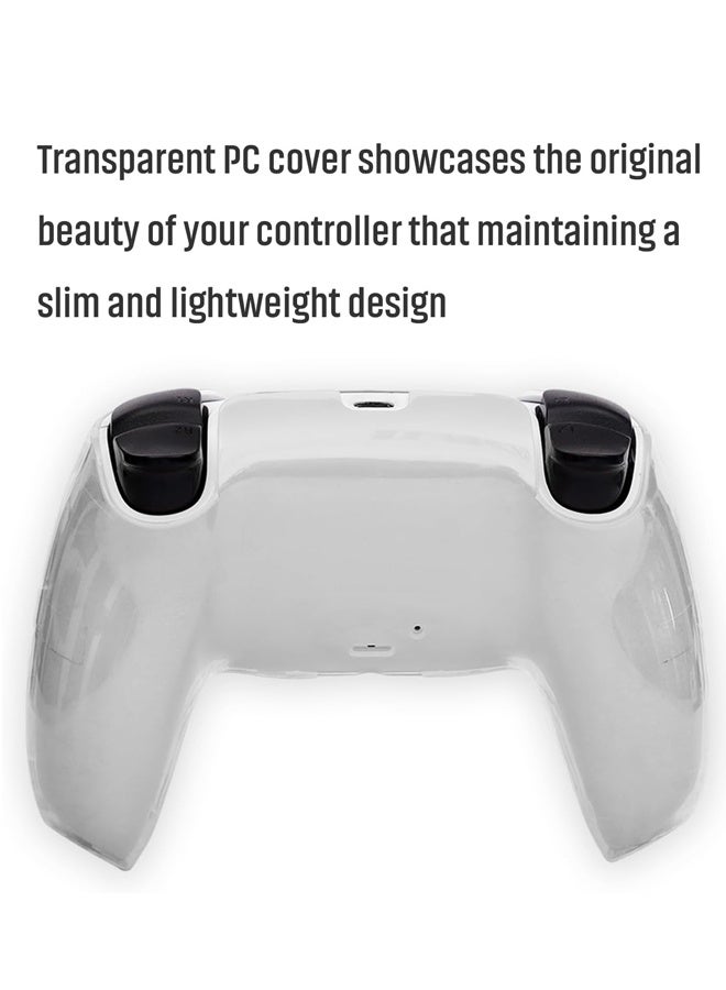 حافظة شفافة لجهاز تحكم PS5 - غطاء مقاوم للصدمات مع قبضة مضادة للانزلاق وتهوية حرارية (شفاف) - Image 3