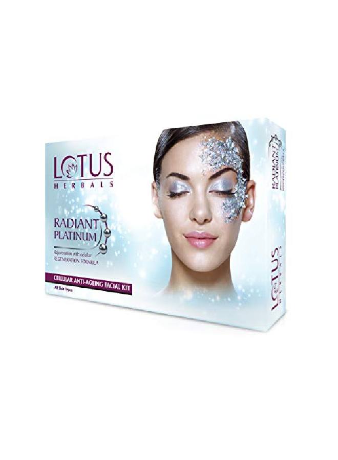 LOTUS HERBALS Radiant Platinum Facial Kit, 37G  - Image 2