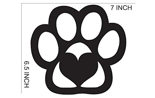 300Sparkles Dog Paws Feet Sign Wooden Wall Decor Hanging Frame For Home Living Room Pet House Decorative Item for Dogs Lover Friends and Family Black Style6 - Image 2