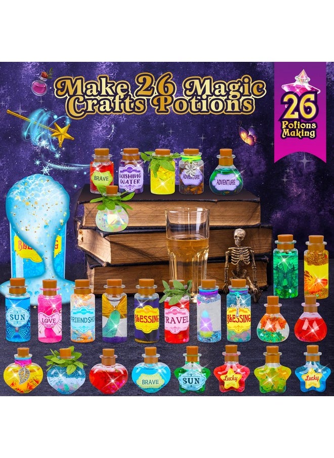 Cartell CARTELL Fairy Magic Potions Kit for Kids, Upgraded 26 DIY Mixed Magic Wizard Potion Bottles, Mystery Potions Craft Kit, Christmas Decorations Birthday Gifts for Age 6 7 8 9 10+ Year Old Girls Boys  - Image 4