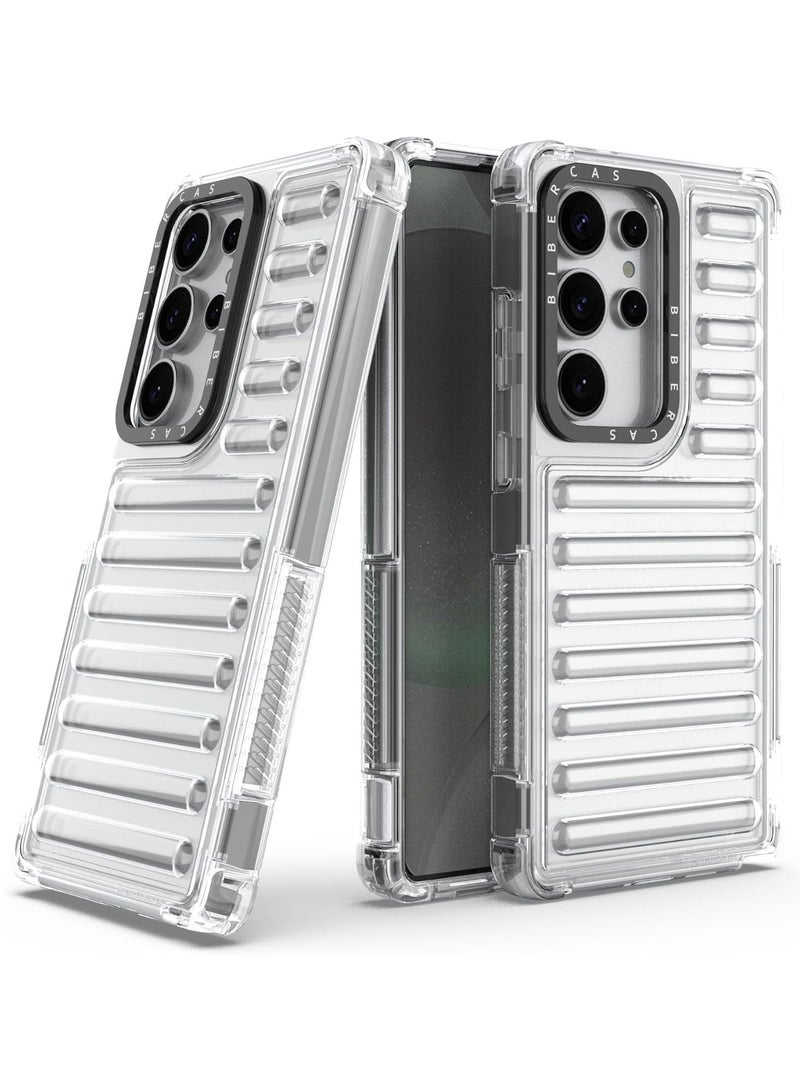 Silicone Case Compatible with Galaxy S25 Ultra, Anti-Shock Ultra-Thin Transparent Case, Soft TPU Bumper Air Bag Case, Elegant Anti-Scratch Case - Image 1