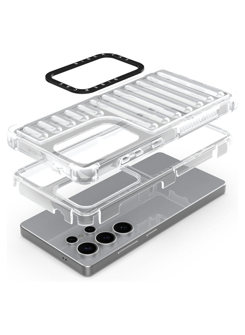 Silicone Case Compatible with Galaxy S25 Ultra, Anti-Shock Ultra-Thin Transparent Case, Soft TPU Bumper Air Bag Case, Elegant Anti-Scratch Case - Image 4