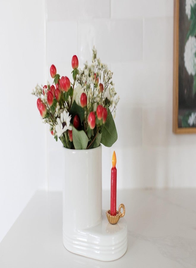 nf nora fleming Nora Fleming Light The Way (Vintage Candle) - Hand-Painted Ceramic Christmas Decor - Winter Minis for The Home and Office - Image 3