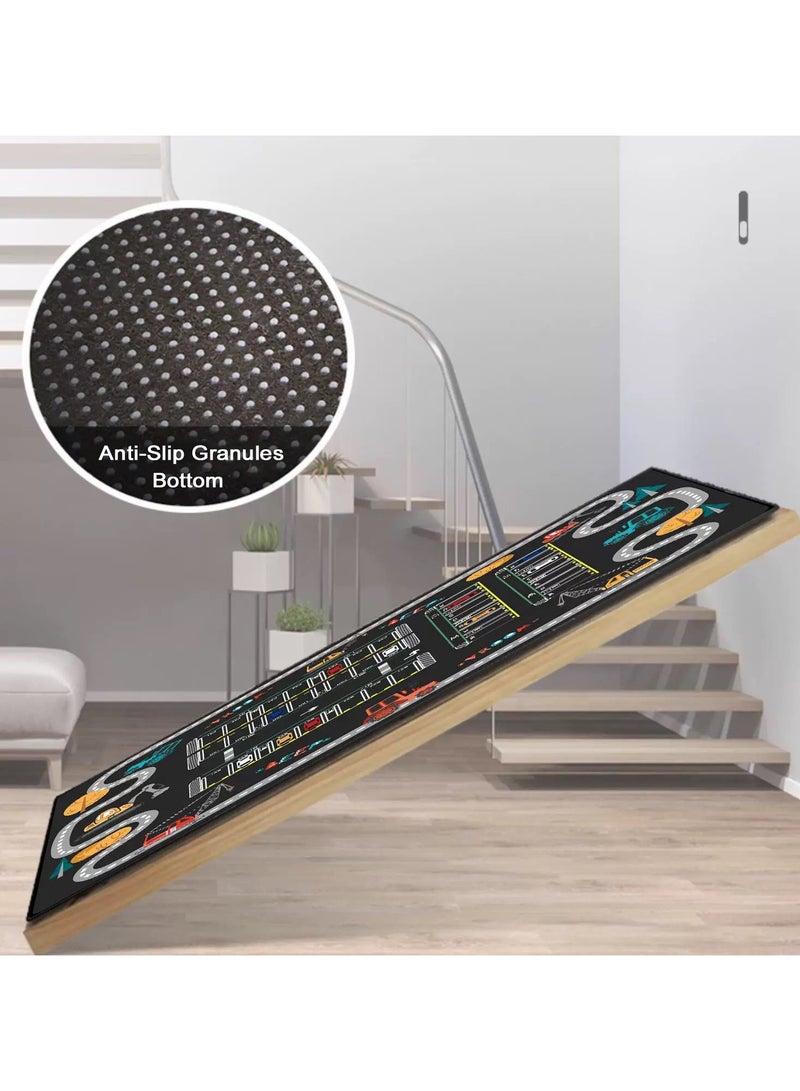 Traffic-Themed Educational Playmat Rug Carpet Crawling Floor Mat for Kids (Size 80cm×120cm/32"x47")  - Image 3