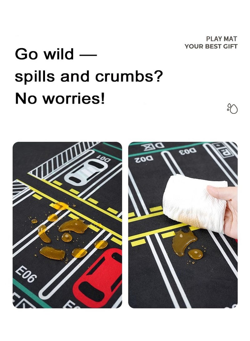 Traffic-Themed Educational Playmat Rug Carpet Crawling Floor Mat for Kids (Size 80cm×120cm/32"x47")  - Image 5