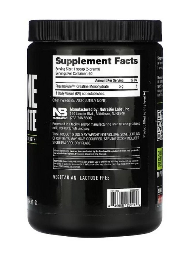 NutraBio Creatine Monohydrate 10.6 oz 300 g - Image 2