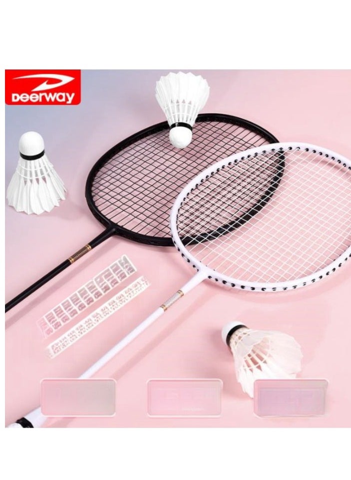 Deerway - Carbon Badminton Racket Ultra Light And Durable Adult Suit, Competition Training, Dribbling, Double Racket - Image 1